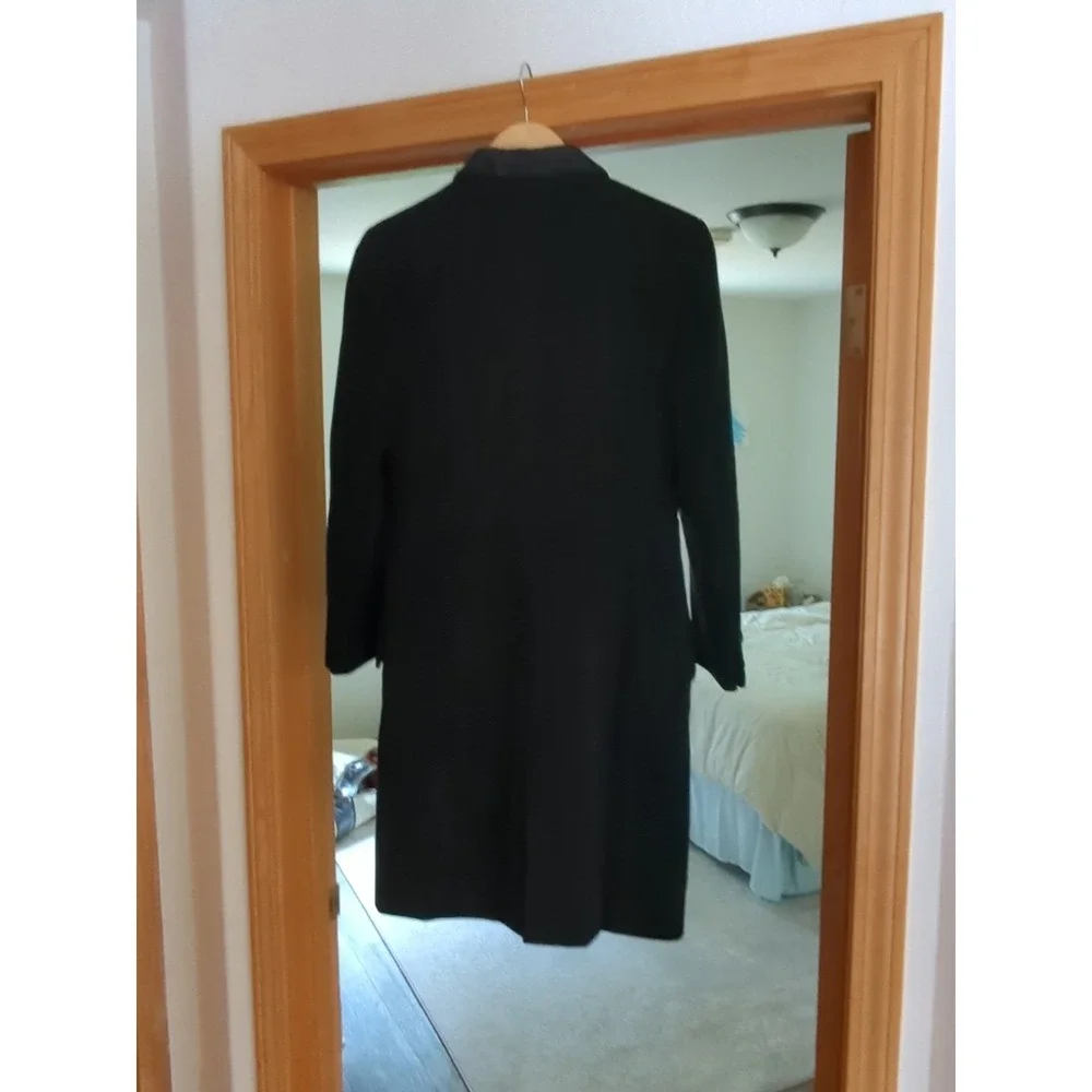 GORGEOUS!! Vtg Gianni Versace Couture Wool Angora Overcoat Pea Coat Button XS Sm